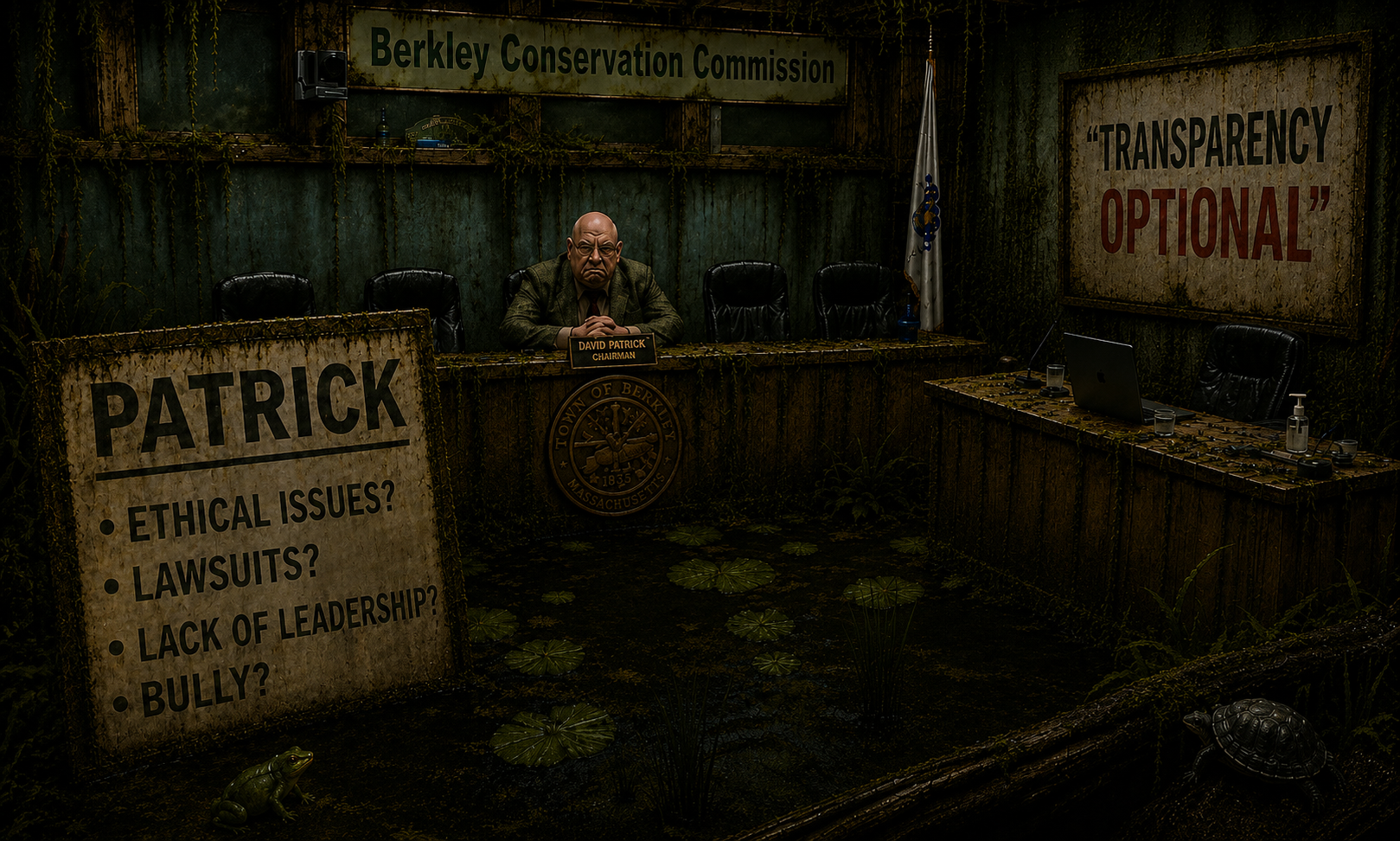 Patrick on Ice. Conservation Commission Appointment Tabled by BOS
